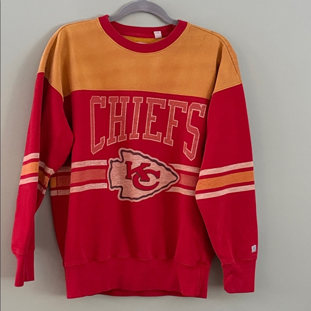 Vintage style Tailgate NFL Licensed Kansas City Chiefs Sweatshirt Small Flaw